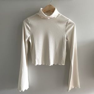 Urban Outfitters lettuce edge turtleneck